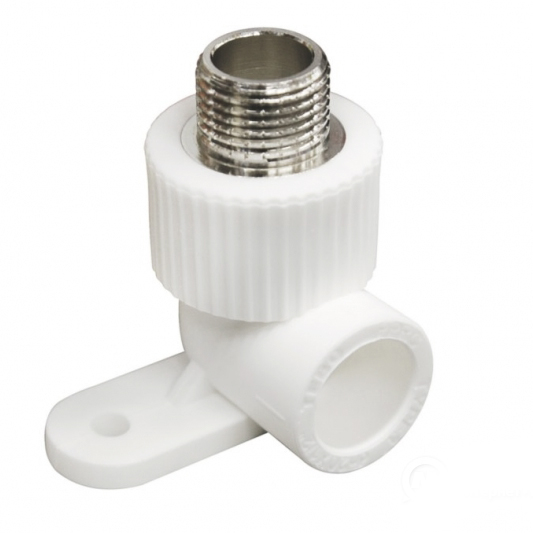 PN Угольник комбинированный наружная резьба d20x1/2 Tebo TR-TB с креплением